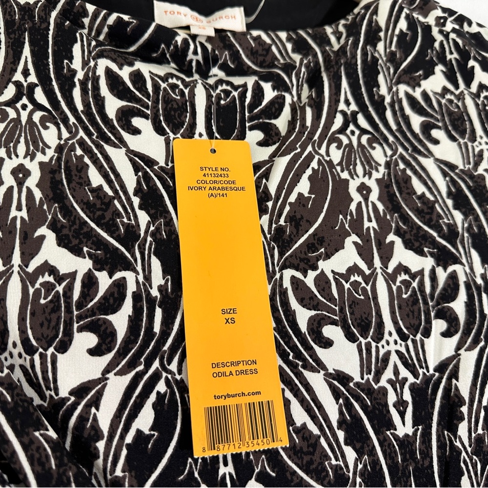 Tory Burch Odila Dress Ivory Arabesque - Picture 6 of 10
